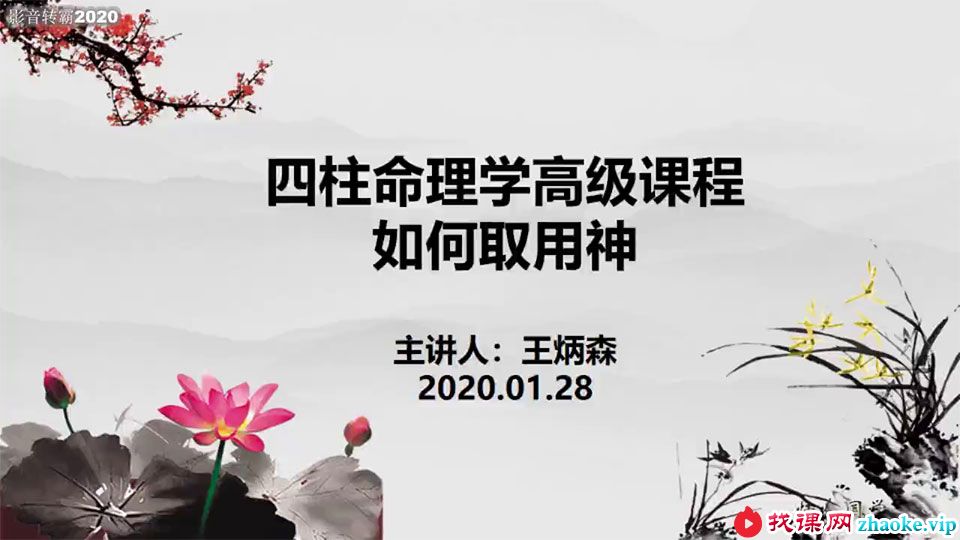 王炳森八字取用神视频3集