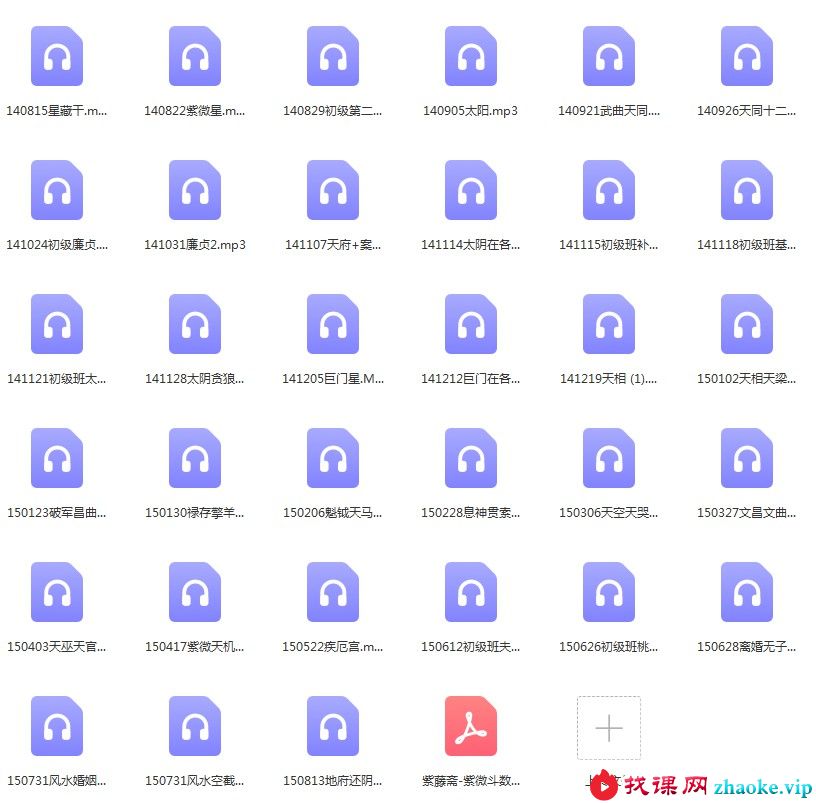 紫藤斋-紫微斗数初级班+中级班录音+讲义pdf