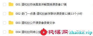道和欣奇门符使真言详解课程符使断局法面授录像17集（符使断局法）