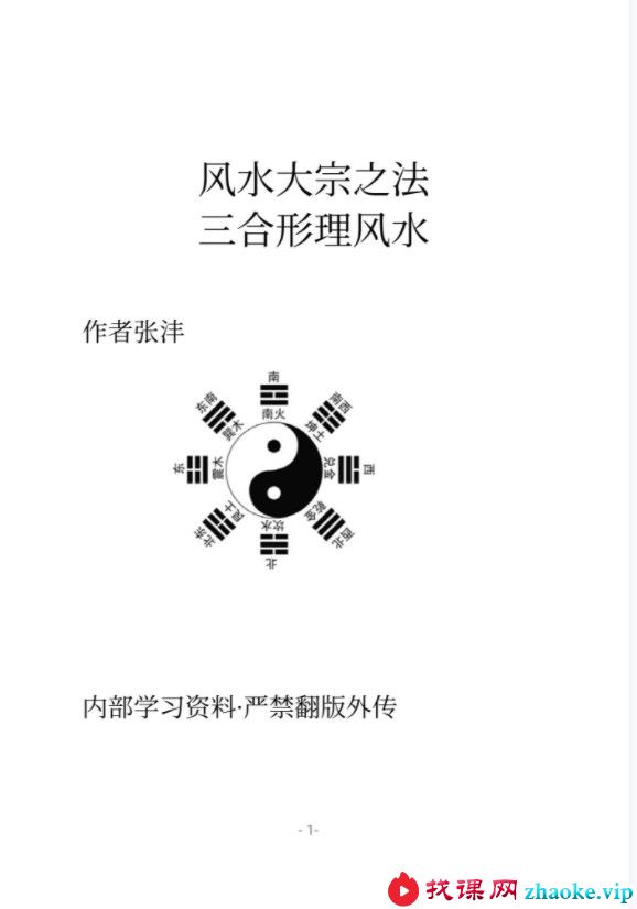 张沣《杨公三合形理风水》148页