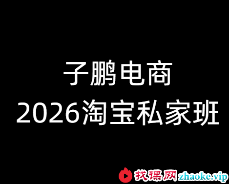 子鹏讲电商-淘宝私家班26年8月重磅更新(价值4980元)