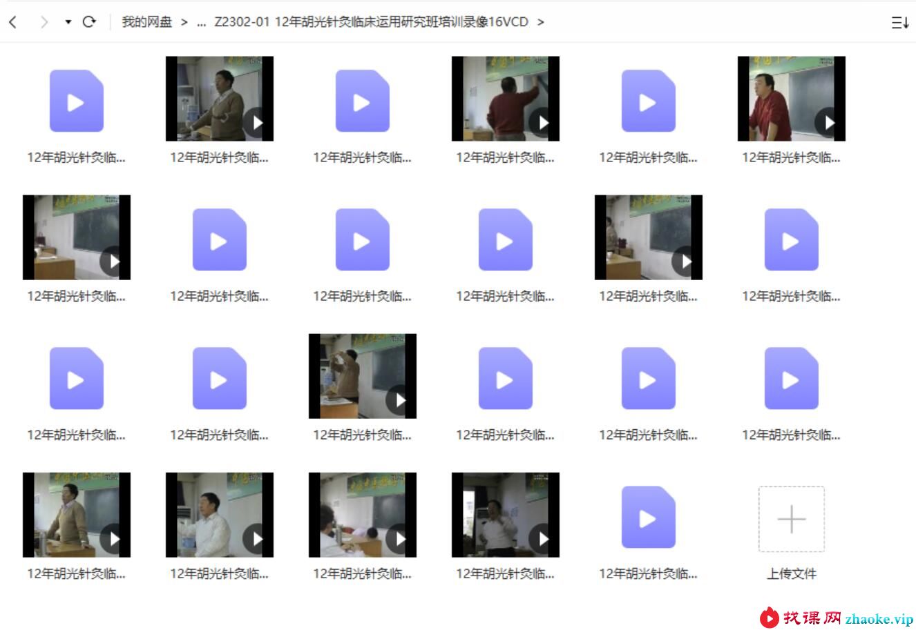 2012年胡光针灸临床运用研究班培训录像16VCD