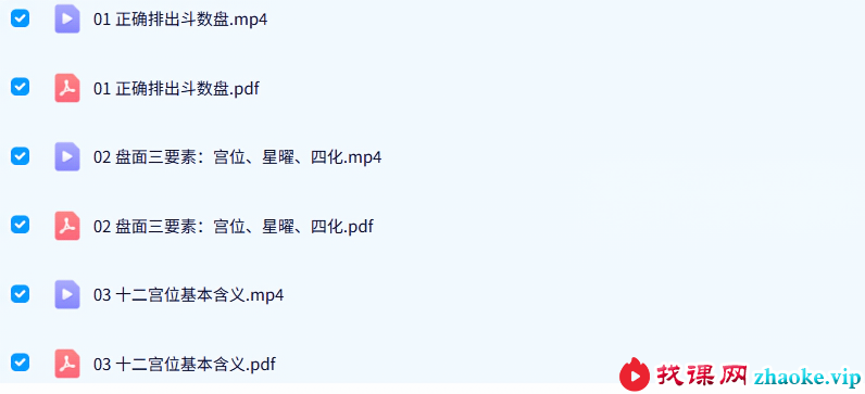 玄门道家五术 紫微斗数 14集+文档