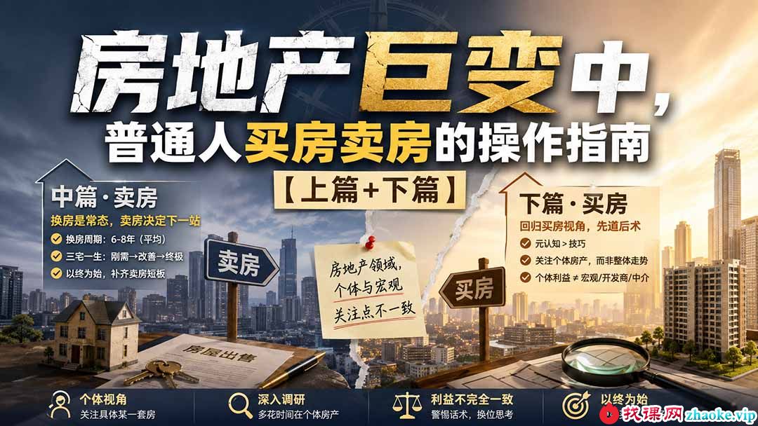 （20021期）付费文章：房地产巨变中，普通人买房卖房的操作指南【上篇+下篇】