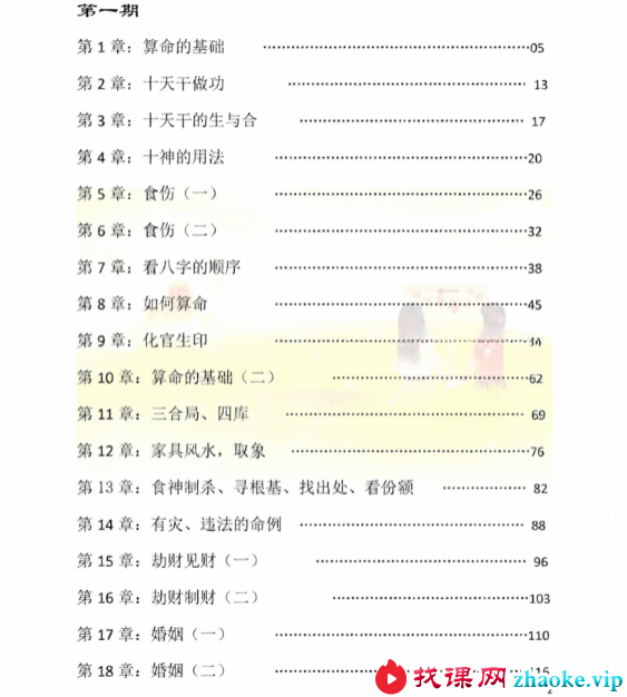 素水盲派 第1期八字网络班2019 录音17集+笔记教材