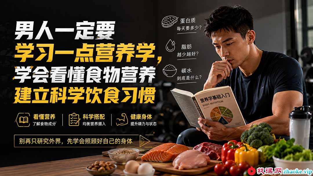 （20055期）付费文章：男人一定要学习一点营养学，学会看懂食物营养建立科学饮食习惯