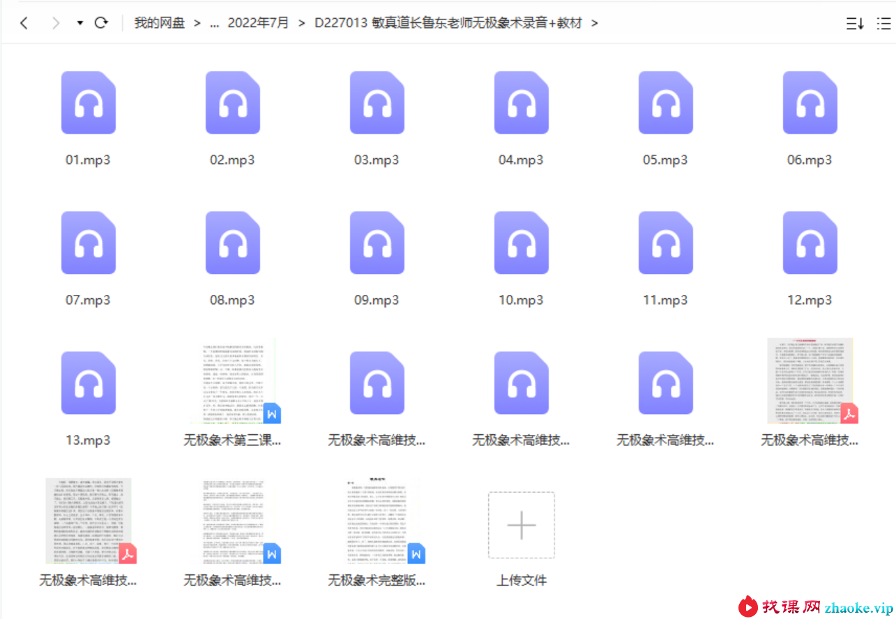 敏真道长鲁东老师无极象术录音+教材pdf