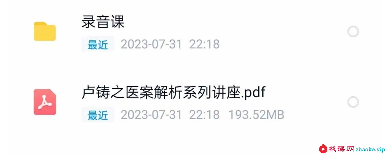 傅文录 卢铸之医案解析系列讲座