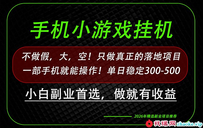 （20096期）这才是真正可落地项目！每天十几分钟就够了，轻松日入500+，长期稳定可做！