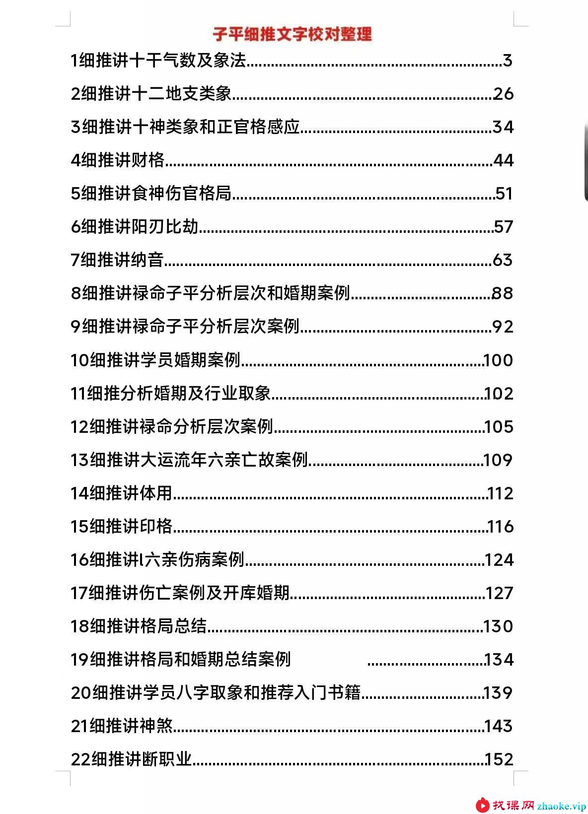 《子平细推完整校对》电子版273页