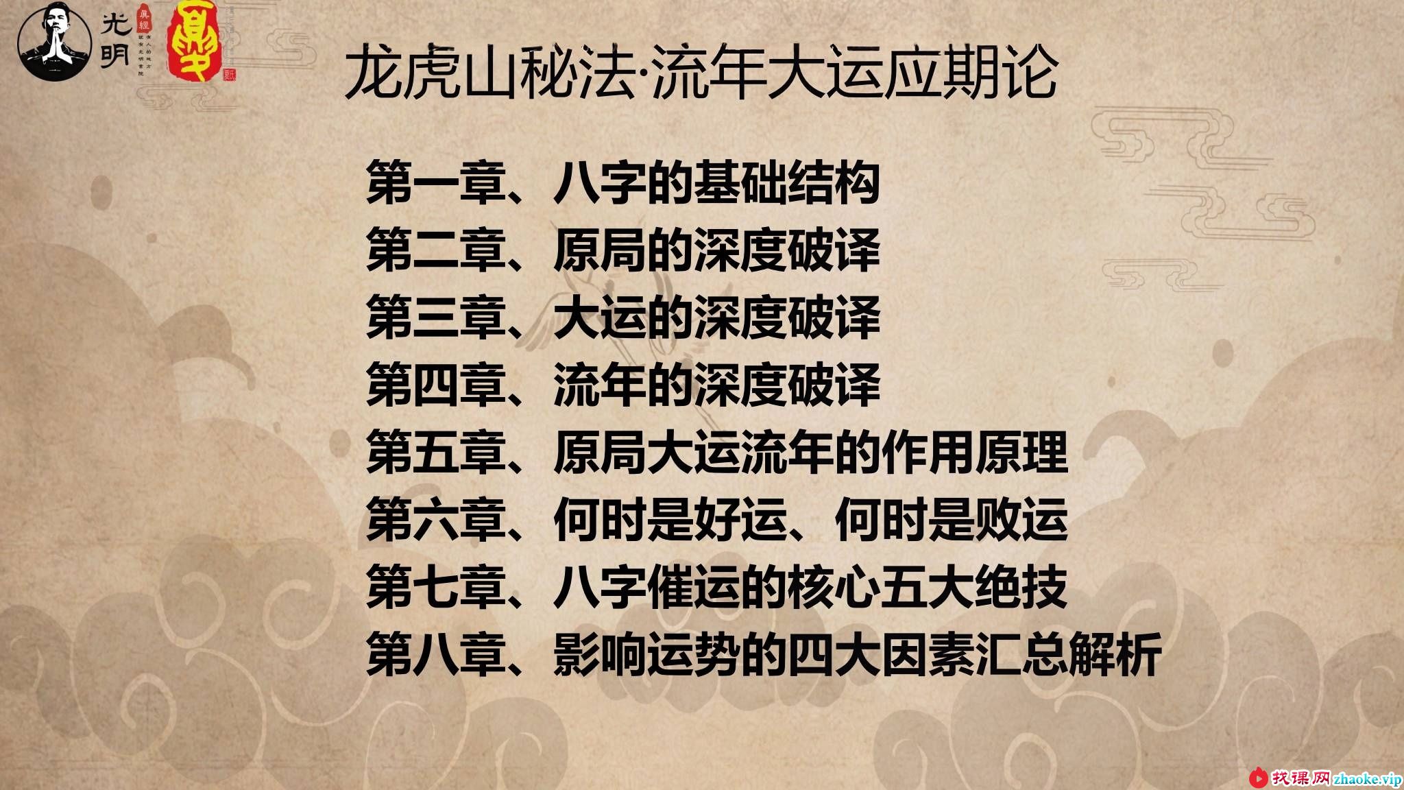 夏光明《龙虎山秘法之流年大运应期论》语音+教材