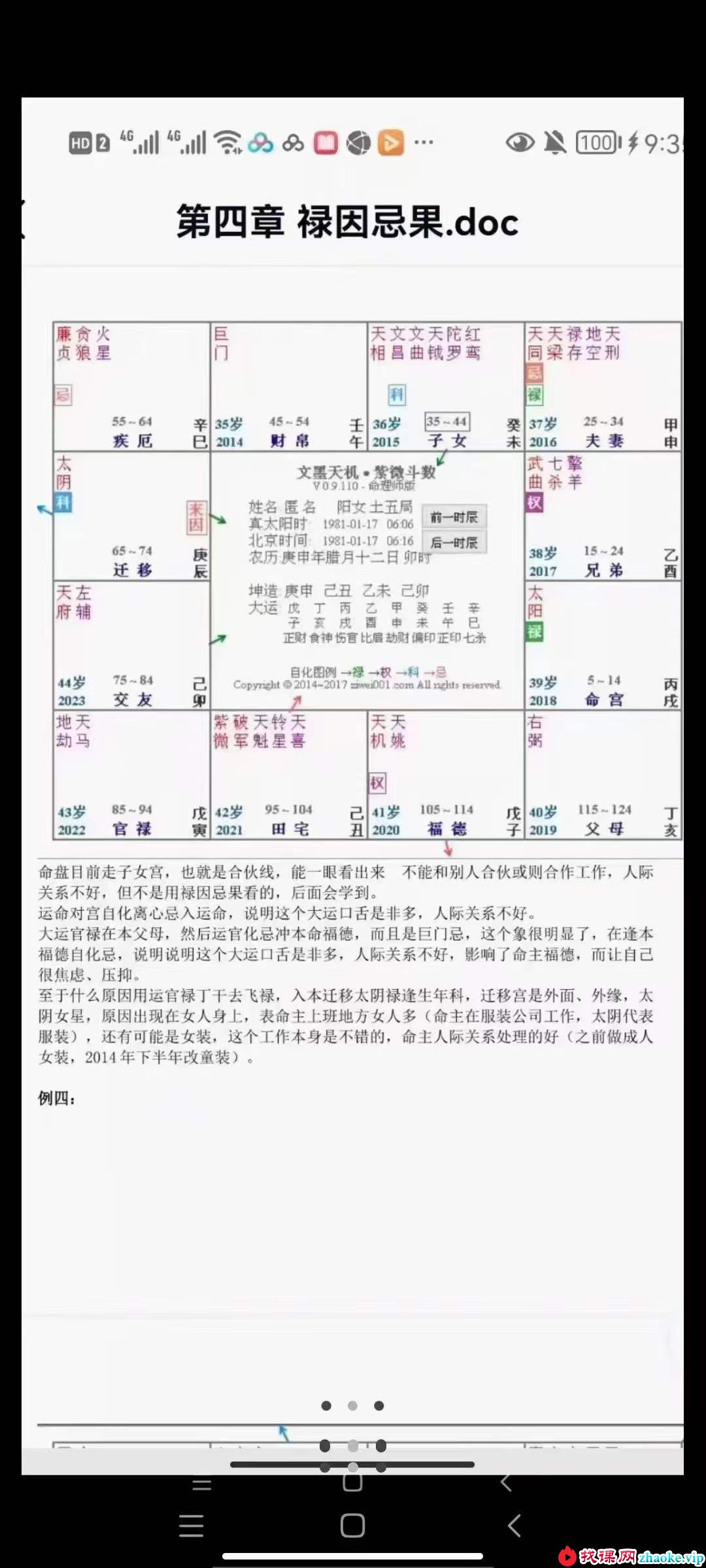 大花钦天和四化紫微斗数视频课25集