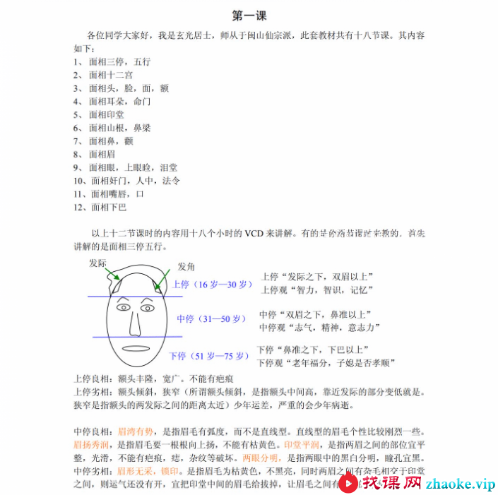 台湾玄光居士《面相应用》教程 24讲