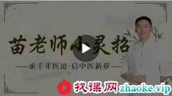 苗太傅《小灵招》110集视频课