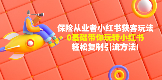 （4575期）保险从业者的小红书获客玩法：0基础带你玩转小红书 轻松复制引流方法
