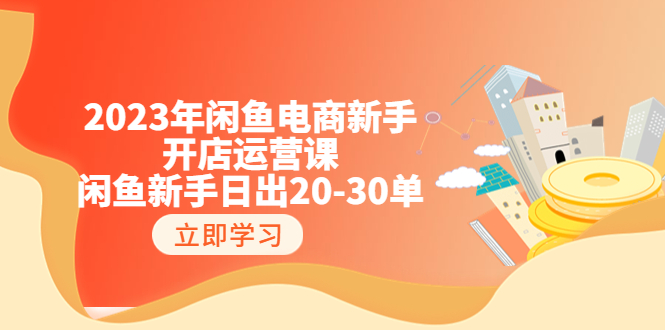 （6471期）2023年闲鱼电商新手开店运营课：闲鱼新手日出20-30单（18节-实战干货）