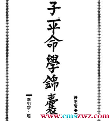 许羽贤-子平命学锦囊pdf网盘下载插图