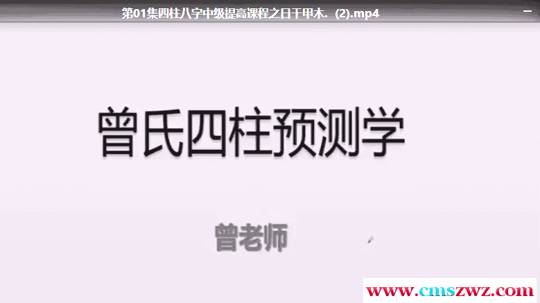 曾氏易学四柱日元十干讲解插图