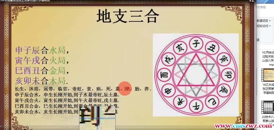 张正熙茅山派八字基础班28集视频课程插图