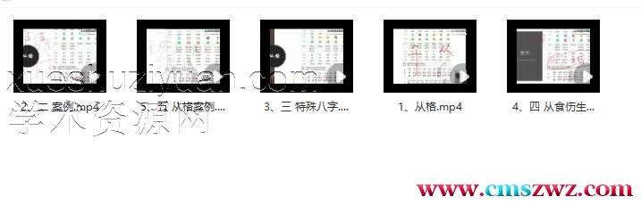 清风新派八字《从格理论》5集插图