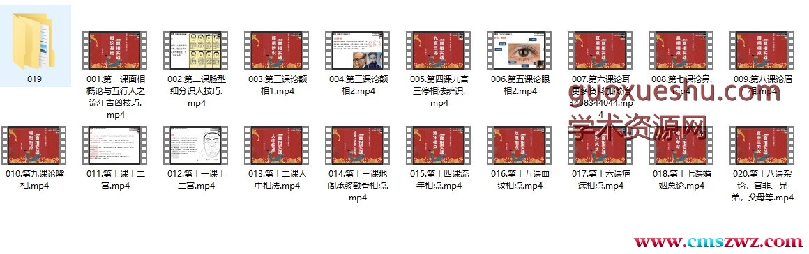 2406235 星月辰光面相实战班（完整版）插图