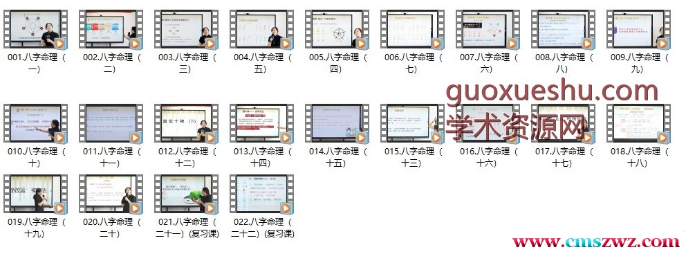 黎荔《八字命理》传承班22节视频课插图