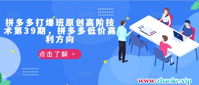 拼多多打爆班原创高阶技术第39期，拼多多低价高利方向
