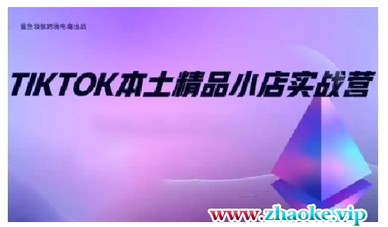 TikTok本土精品小店出海实战营，从入门到高阶，不止0-1!
