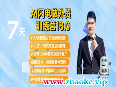 大卫·AI闪电做外贸训练营合集2025年月1日12更新20.0实战(价值4999元)