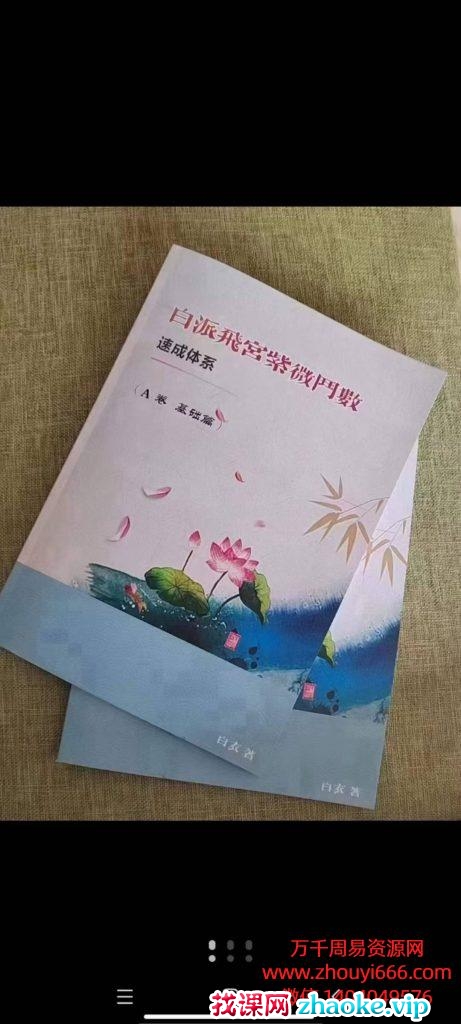白派飞宫紫薇斗数速成体系基础！PDF电子文档，95页