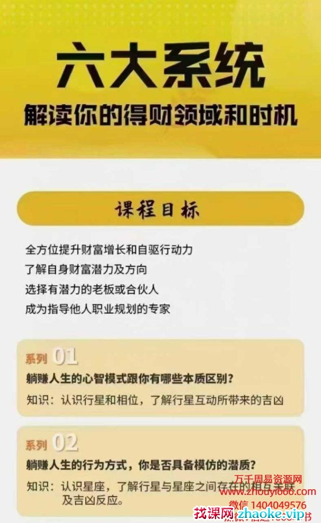 裴恩《财富占星躺赚养成课》训练营第四期12集视频+文档