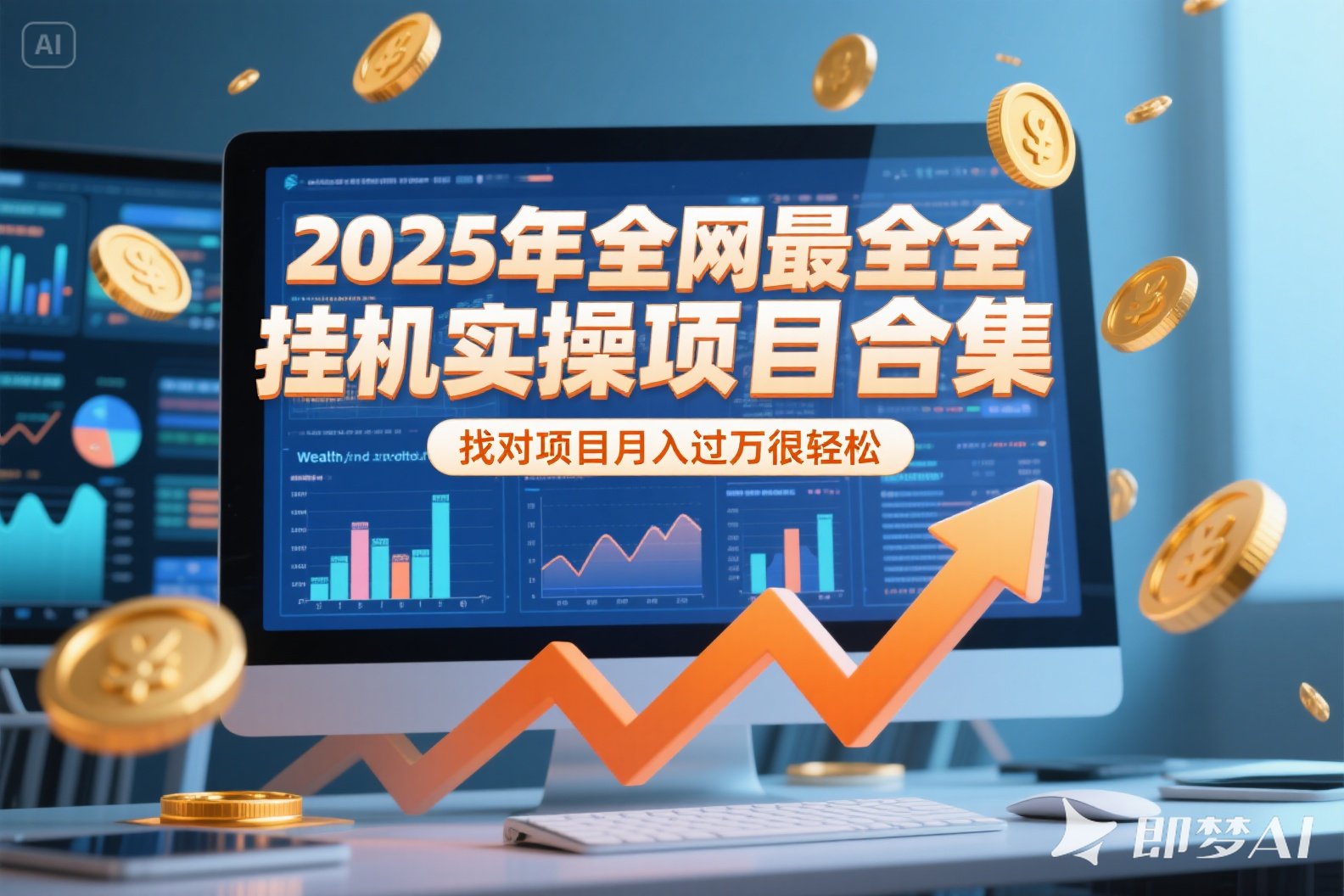 （15303期）2025年挂机实操项目实操演练，挂机类型，AI直播类型，轻资产创业类型...