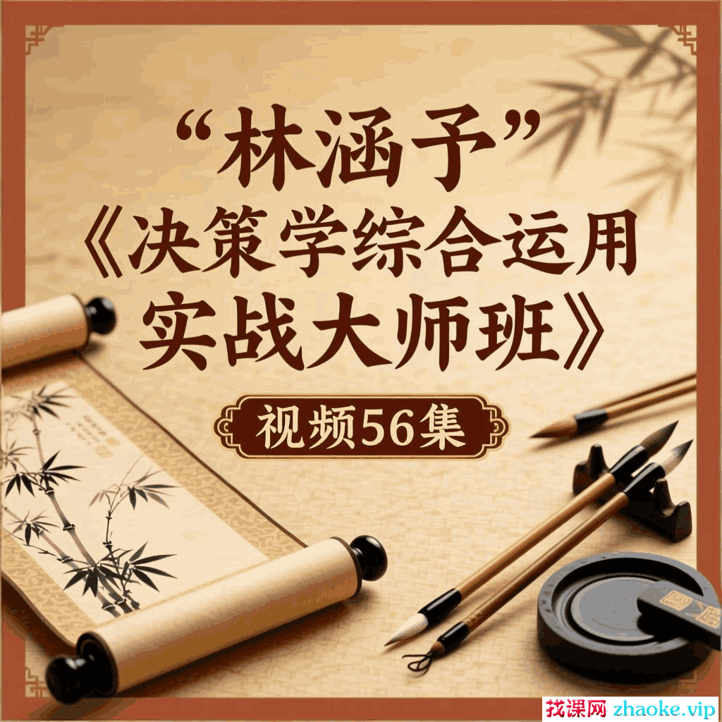林涵予《决策学综合运用实战大师班》视频56集