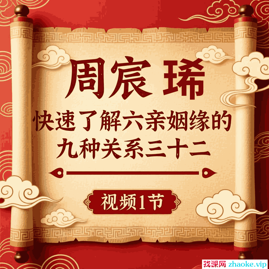周宸琋《快速了解六亲姻缘的九种关系三十二》视频1节